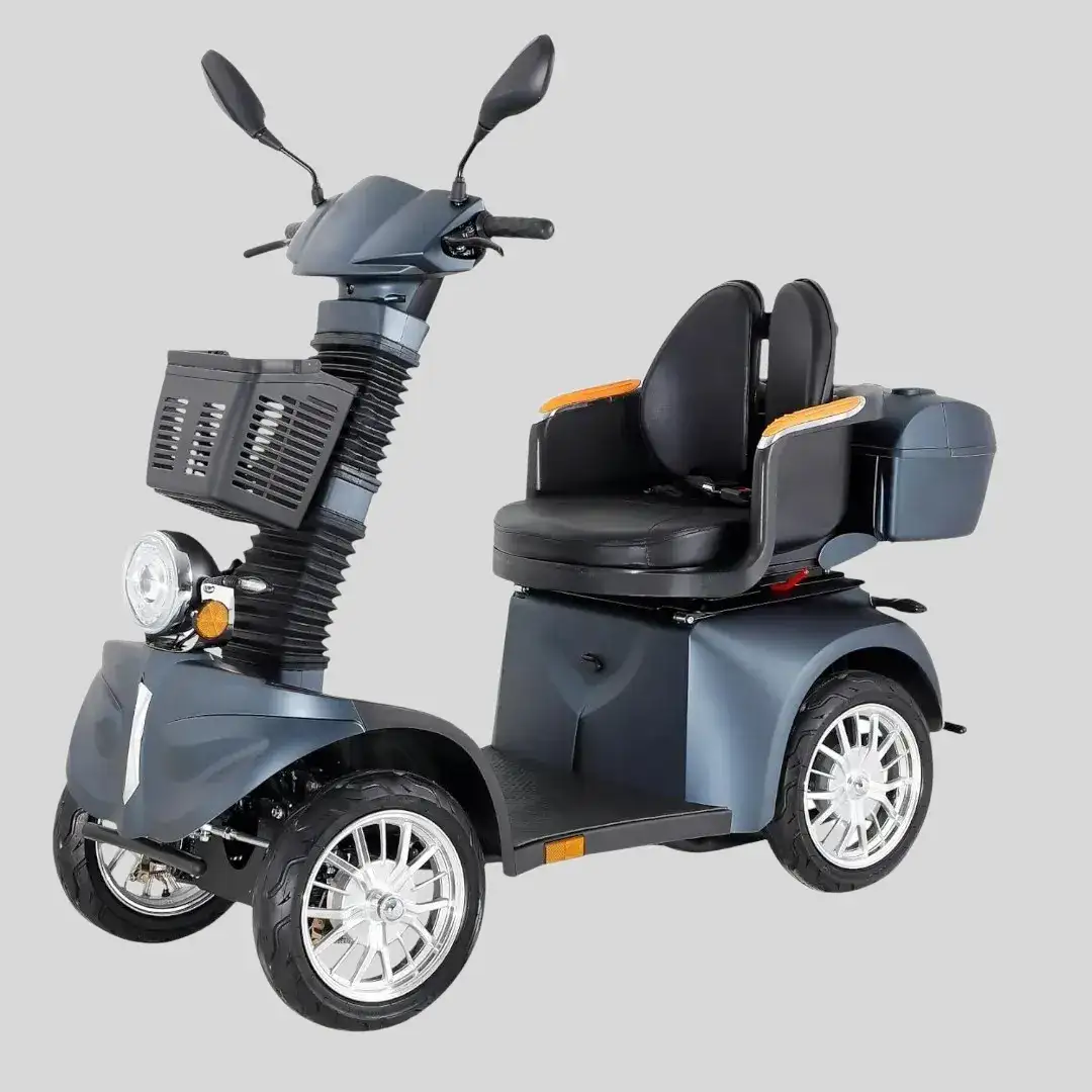 1755185390-1753132802-5 Scoo - Elektrisk mobilitetsscooter för seniorer – Hopfällbar, 4-hjulig, roterbar sits - Bild 1
