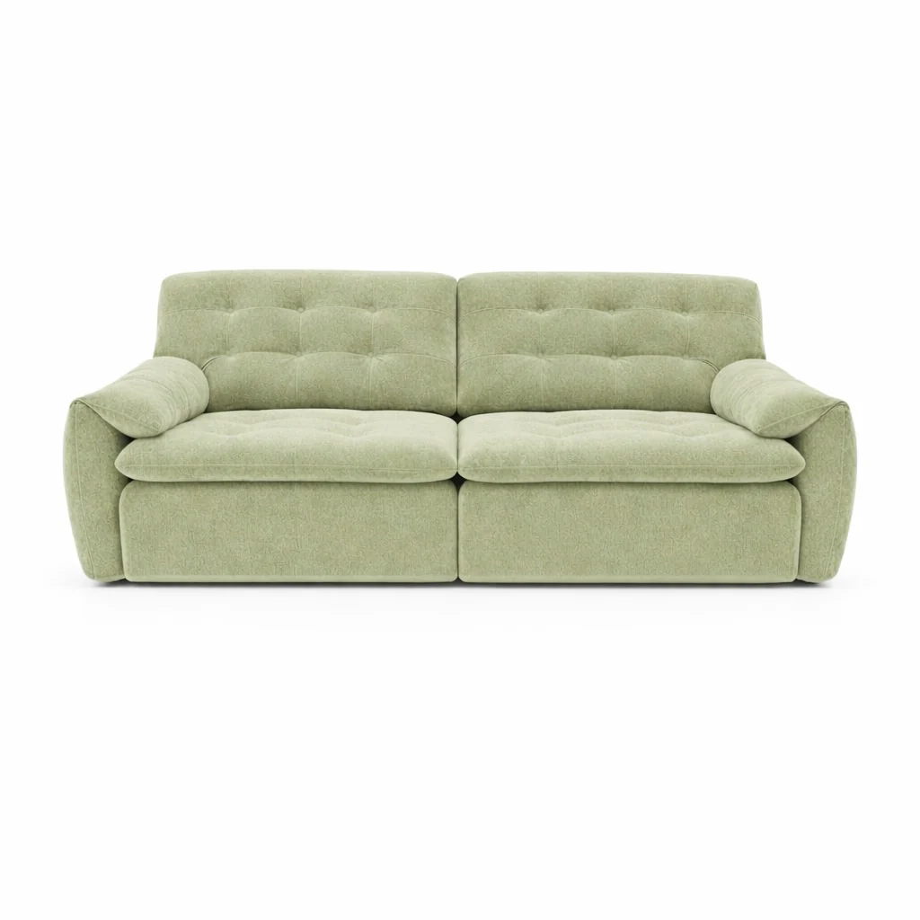 C68F45E3-4CA7-4E6E-B493-AB6A0EC5334D Tiffany utdragbar soffa i chenille - Bild 1
